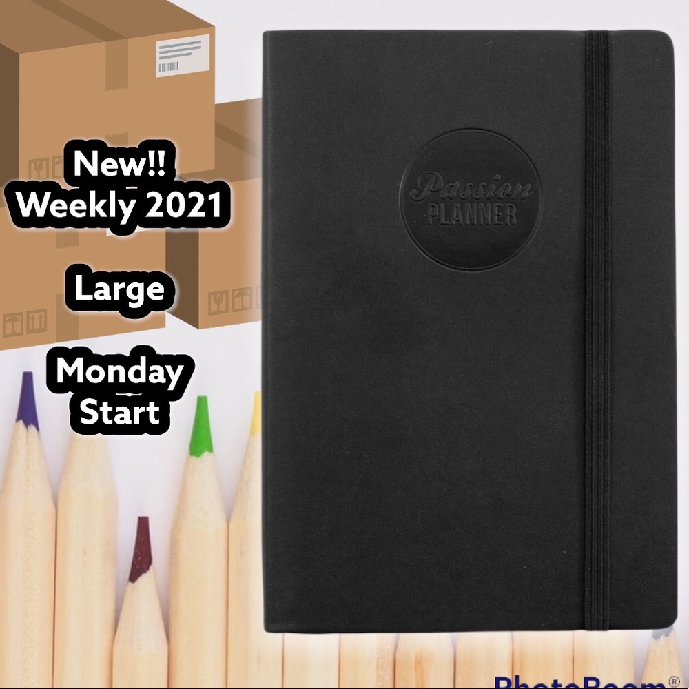 PASSION PLANNER: WEEKLY 2021 BLACK